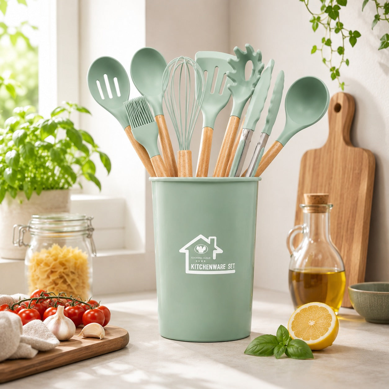 Salto Set Utensili da Cucina in Silicone