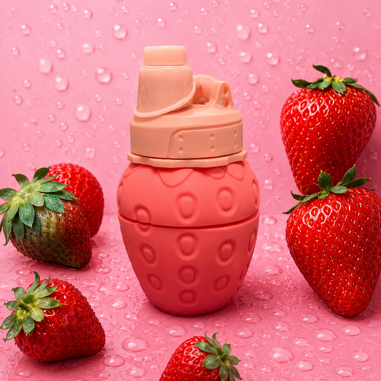 SALTO Foldy Bottle - Pink Bubbles 550ml